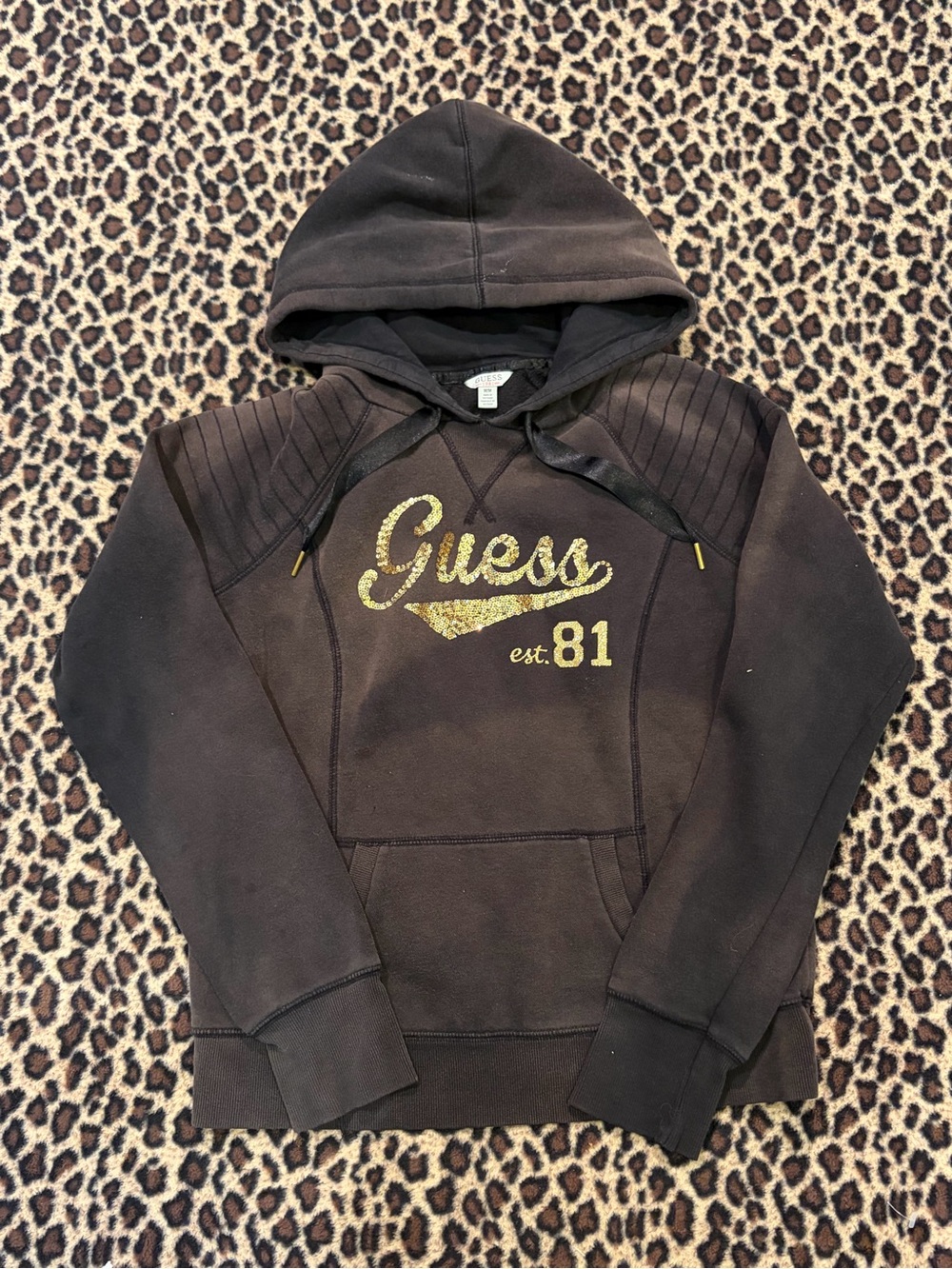 Y2K Guess brown hoodie